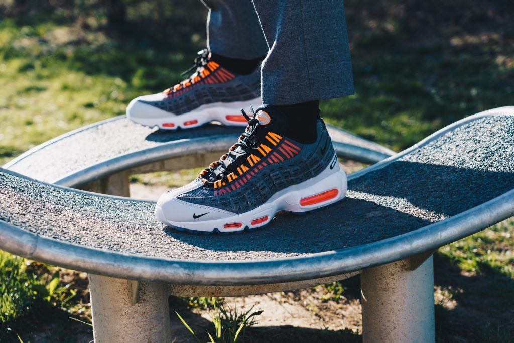 kim jones air max 95 on feet